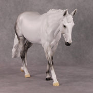 Snow Angel OOAK Light Dappled Grey Custom Mule By Ellen Robbins HS24