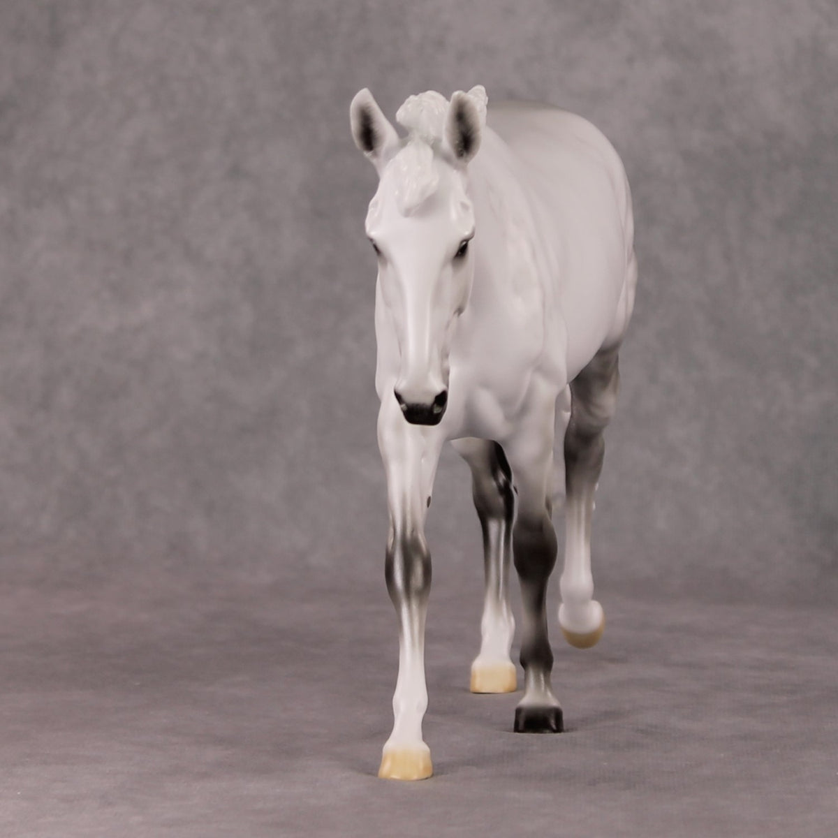 Snow Angel OOAK Light Dappled Grey Custom Mule By Ellen Robbins HS24