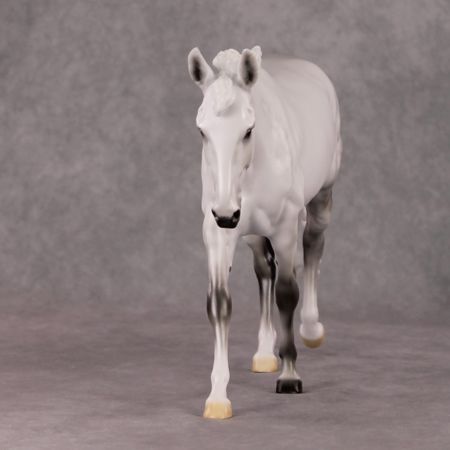 Snow Angel OOAK Light Dappled Grey Custom Mule By Ellen Robbins HS24