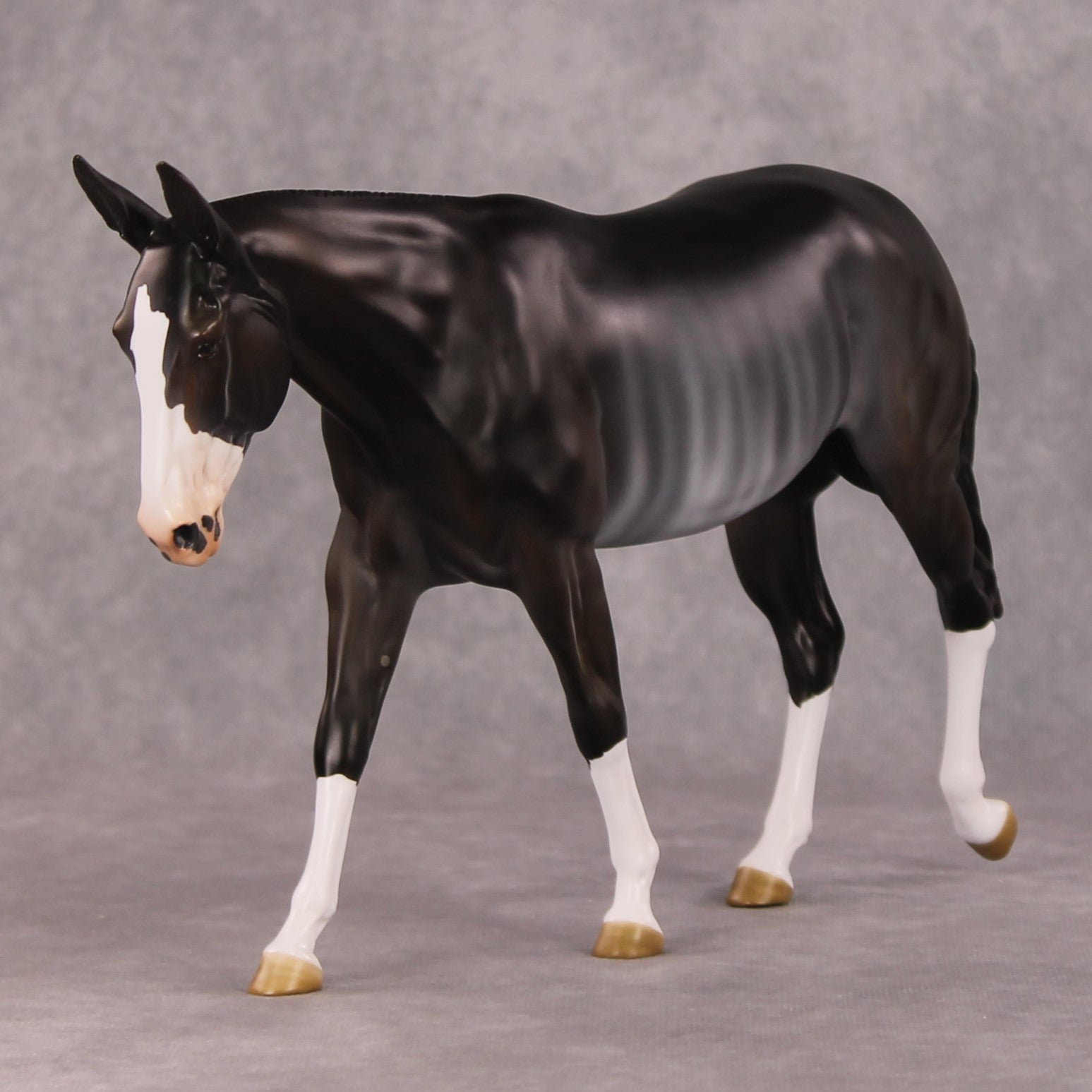 Truffle OOAK Bay Rabicano Mule By Angela Marleau HS24