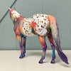 Golden Sunrise OOAK Deco Rainbow Appaloosa ISH By Dawn Quick EQ24