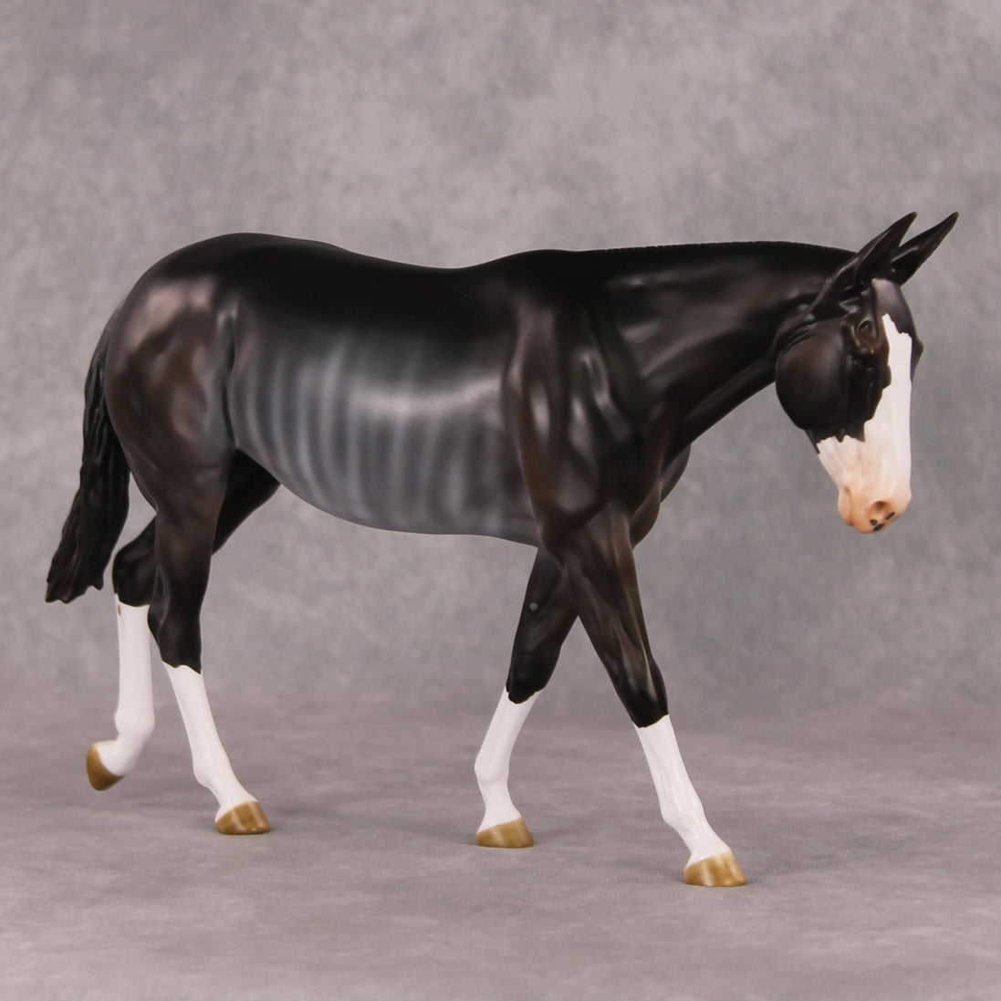 Truffle OOAK Bay Rabicano Mule By Angela Marleau HS24