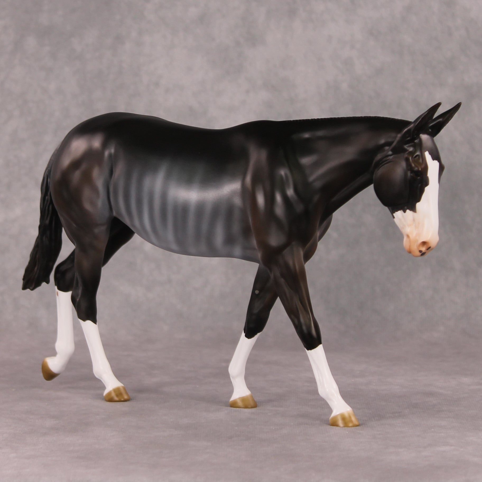 Truffle OOAK Bay Rabicano Mule By Angela Marleau HS24