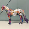 Golden Sunrise OOAK Deco Rainbow Appaloosa ISH By Dawn Quick EQ24