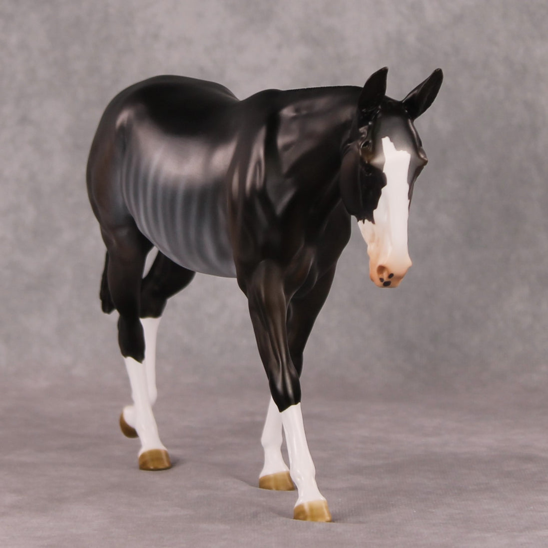 Truffle OOAK Bay Rabicano Mule By Angela Marleau HS24