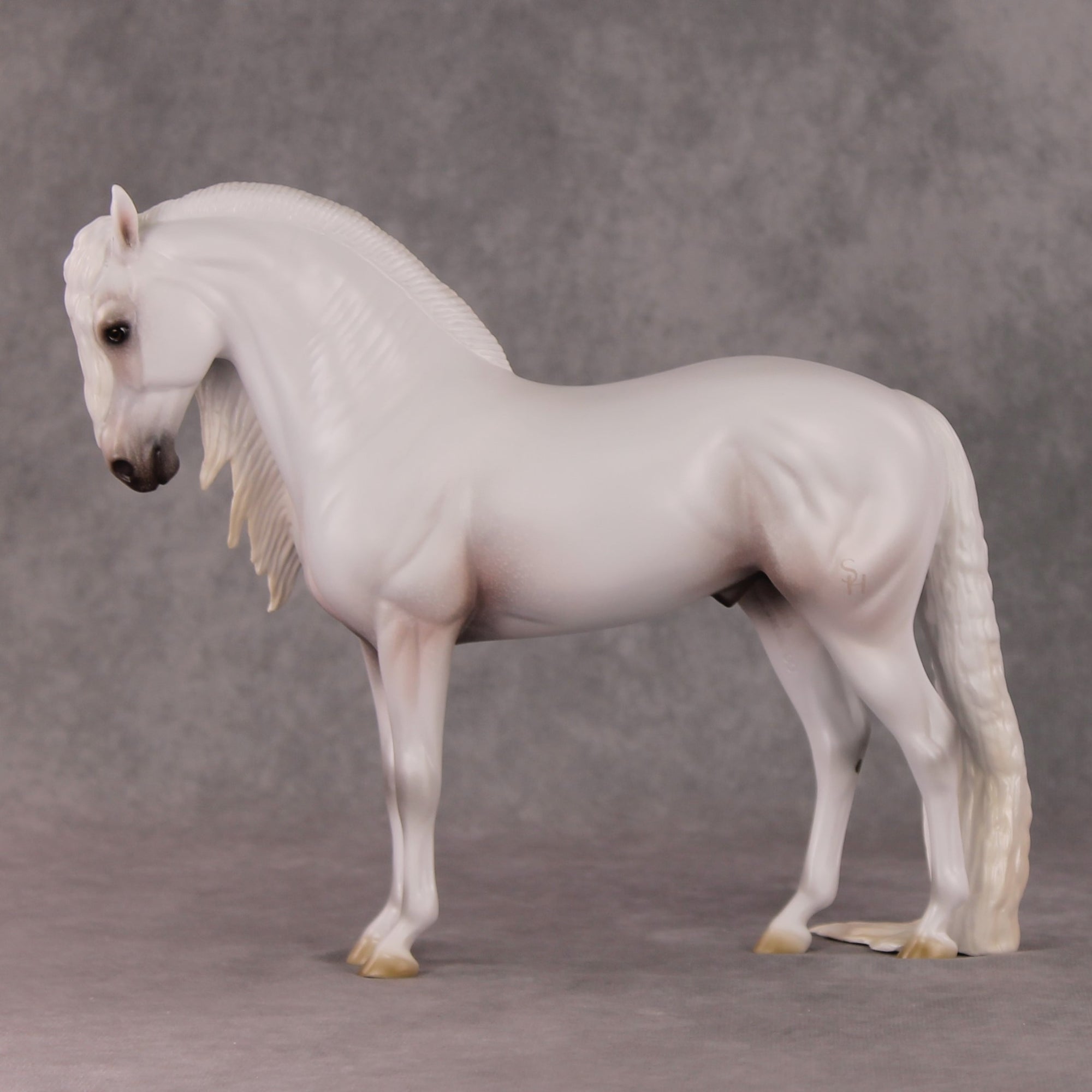 Timeless  OOAK Grey with Mottling Andalusian By Ashley Palmer HS24
