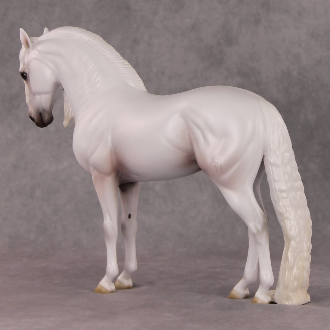 Timeless  OOAK Grey with Mottling Andalusian By Ashley Palmer HS24