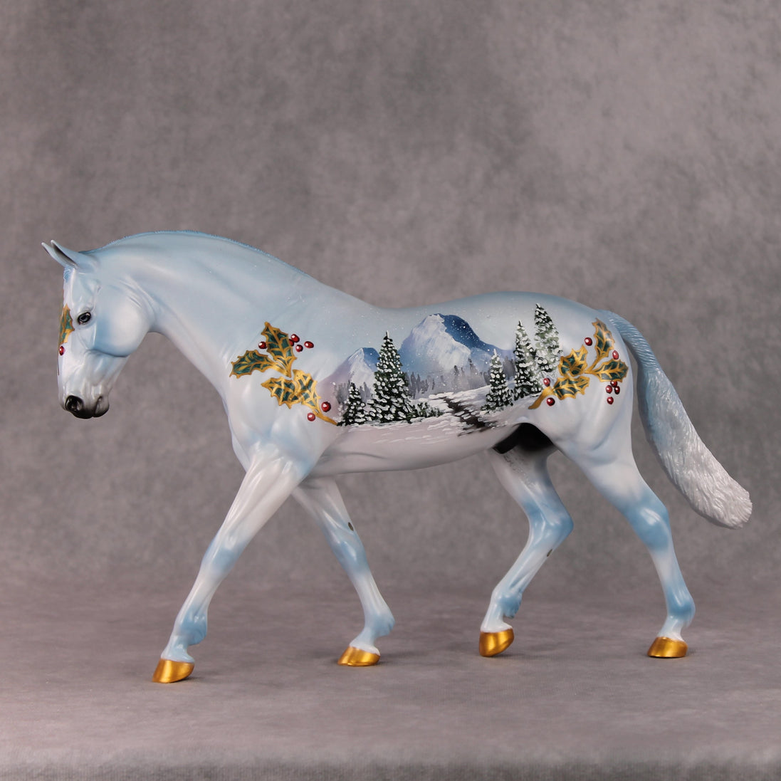 Snowflake OOAK Christmas Winter Deco Scene Irish Draught By Dawn Quick HS24