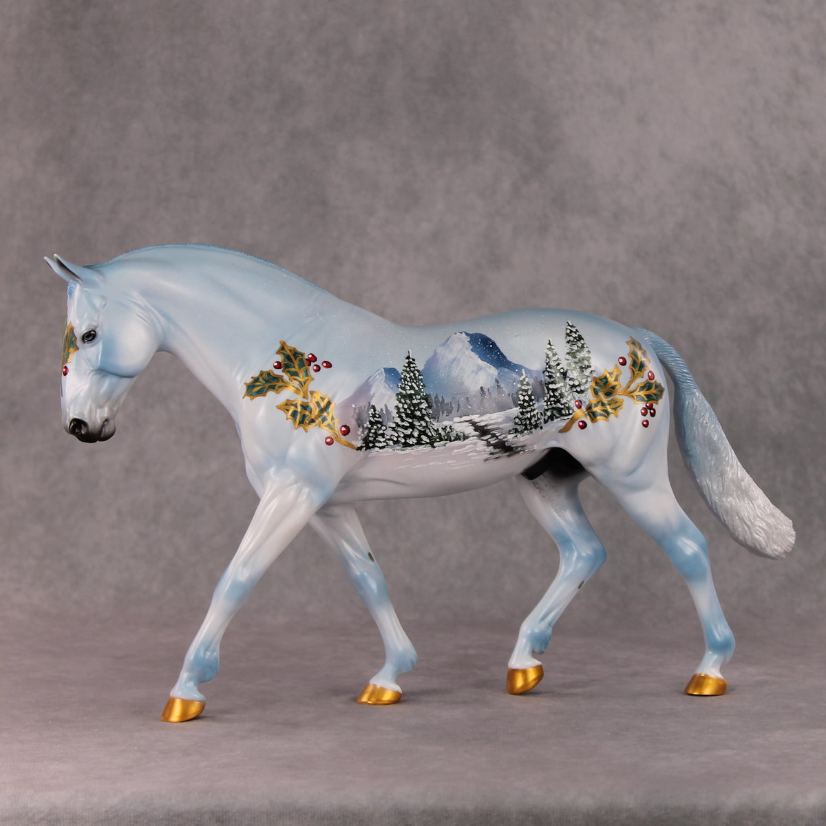 Snowflake OOAK Christmas Winter Deco Scene Irish Draught By Dawn Quick HS24