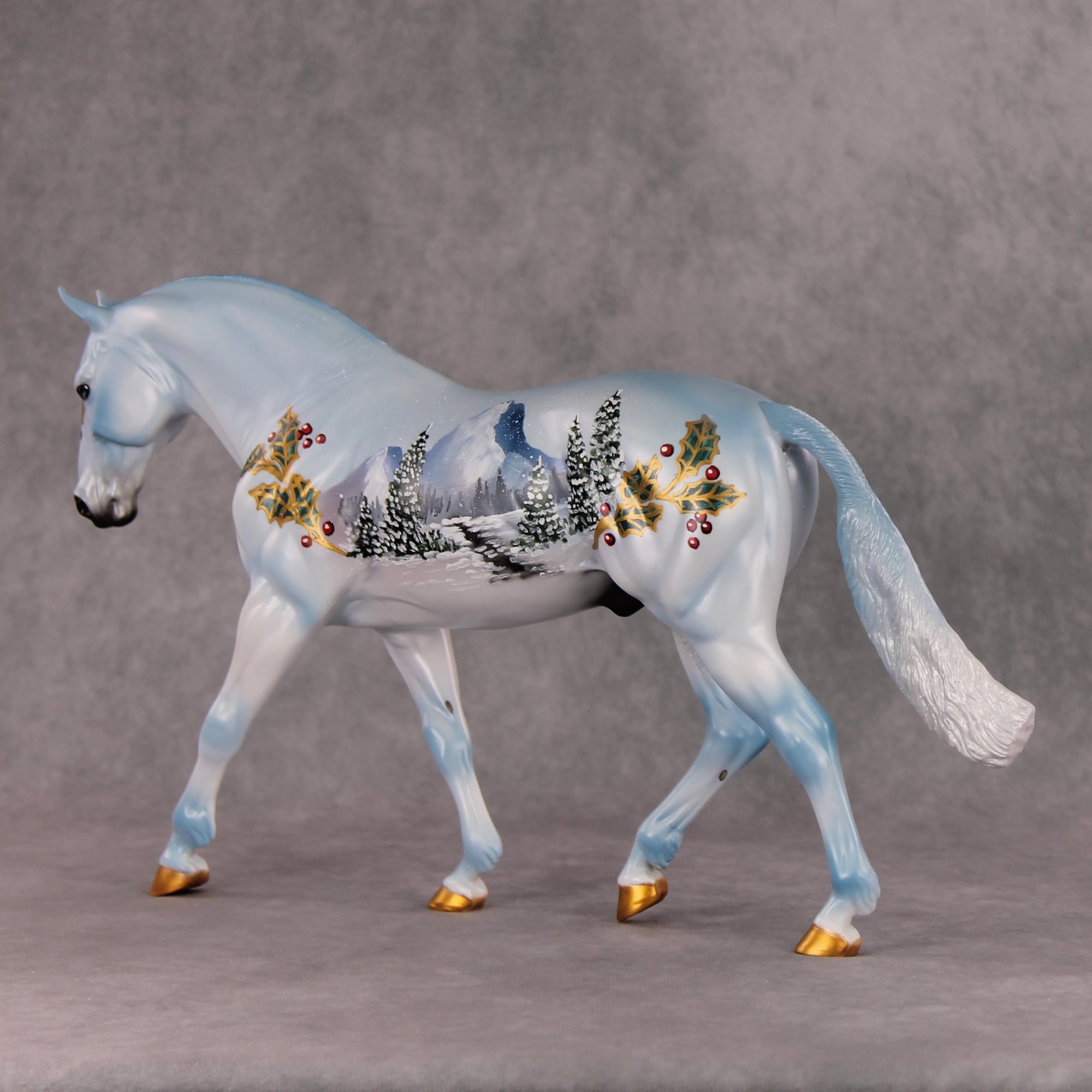 Snowflake OOAK Christmas Winter Deco Scene Irish Draught By Dawn Quick HS24