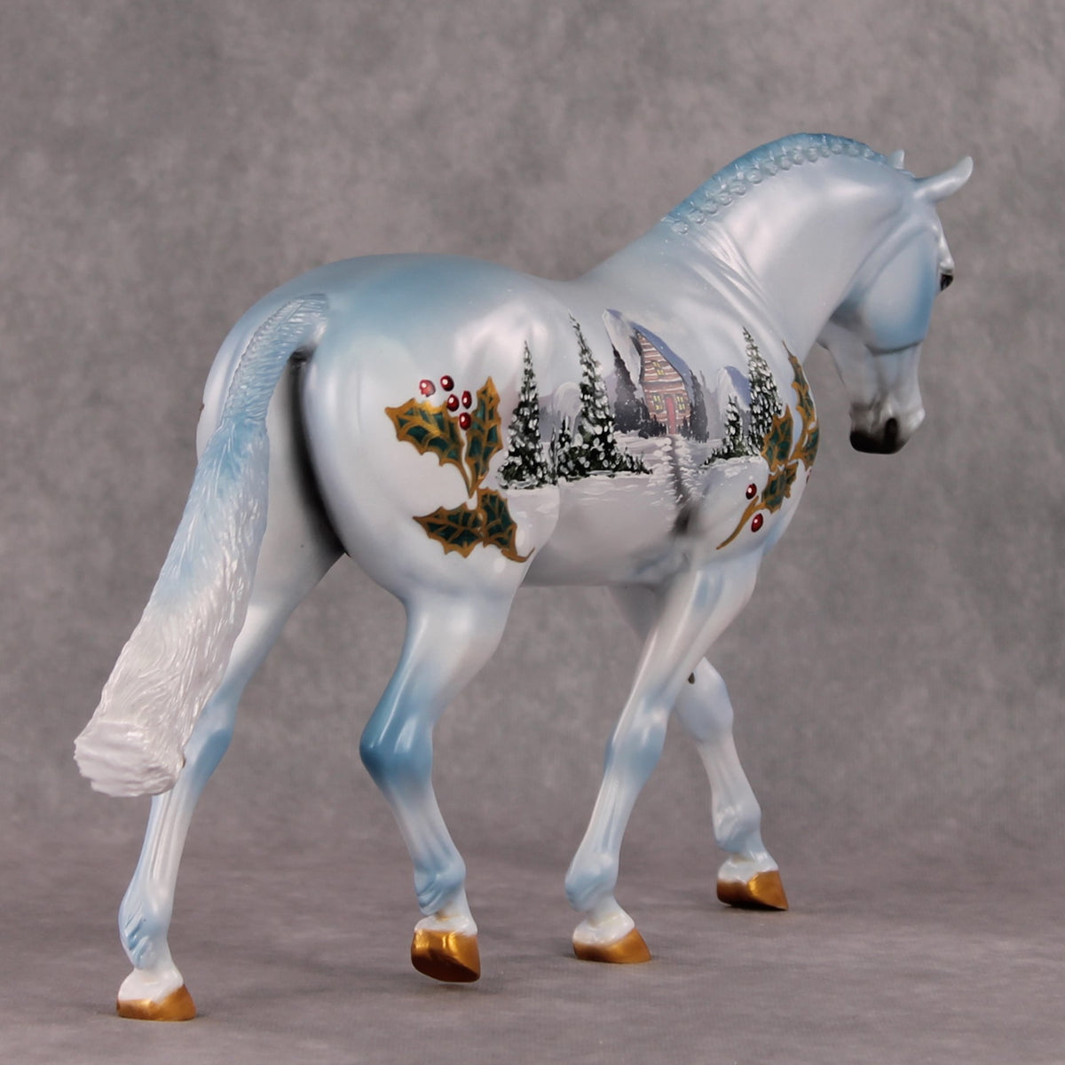 Snowflake OOAK Christmas Winter Deco Scene Irish Draught By Dawn Quick HS24