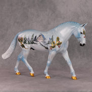 Snowflake OOAK Christmas Winter Deco Scene Irish Draught By Dawn Quick HS24