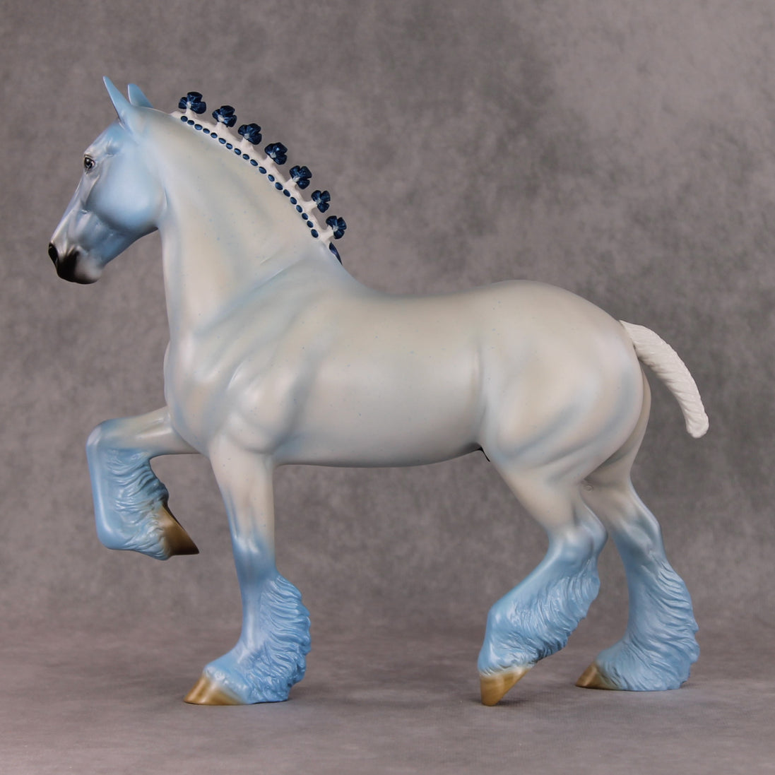 Ornstein OOAK Blue Deco Trotting Drafter By Angela Marleau HS24