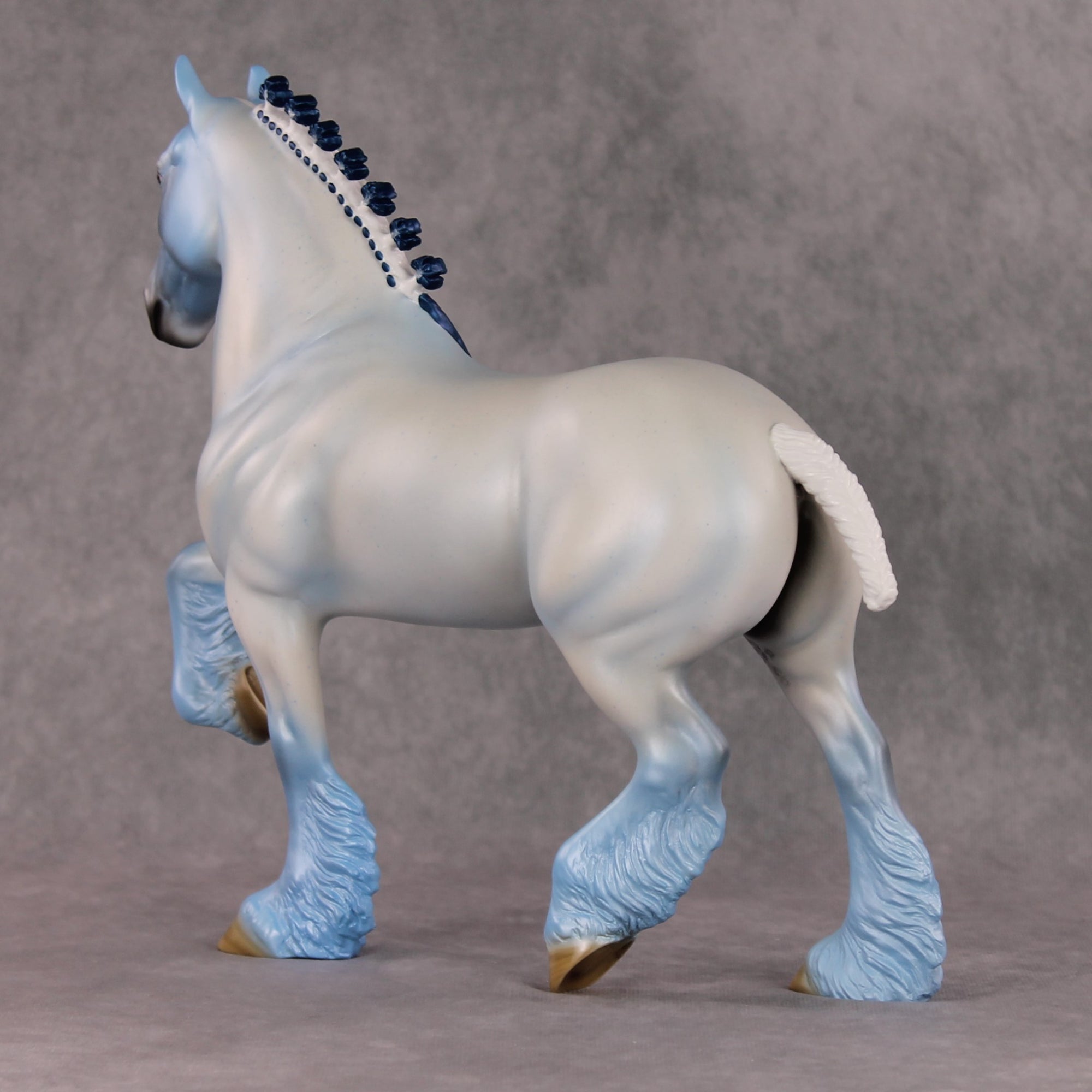 Ornstein OOAK Blue Deco Trotting Drafter By Angela Marleau HS24