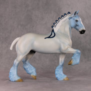 Ornstein OOAK Blue Deco Trotting Drafter By Angela Marleau HS24