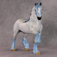 Ornstein OOAK Blue Deco Trotting Drafter By Angela Marleau HS24