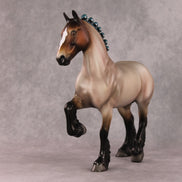 Smough OOAK Bay Roan Trotting Drafter By Angela Marleau HS24