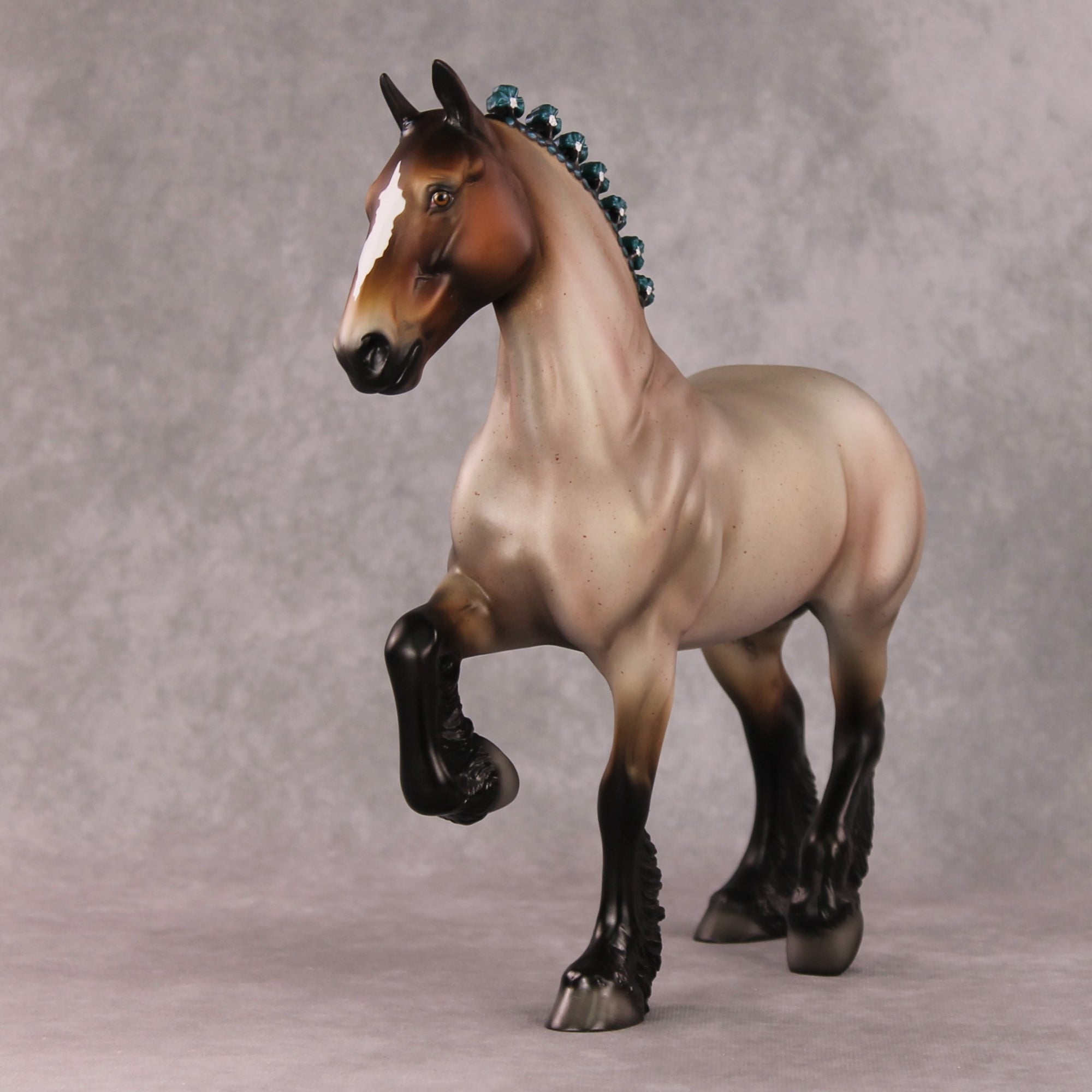 Smough OOAK Bay Roan Trotting Drafter By Angela Marleau HS24