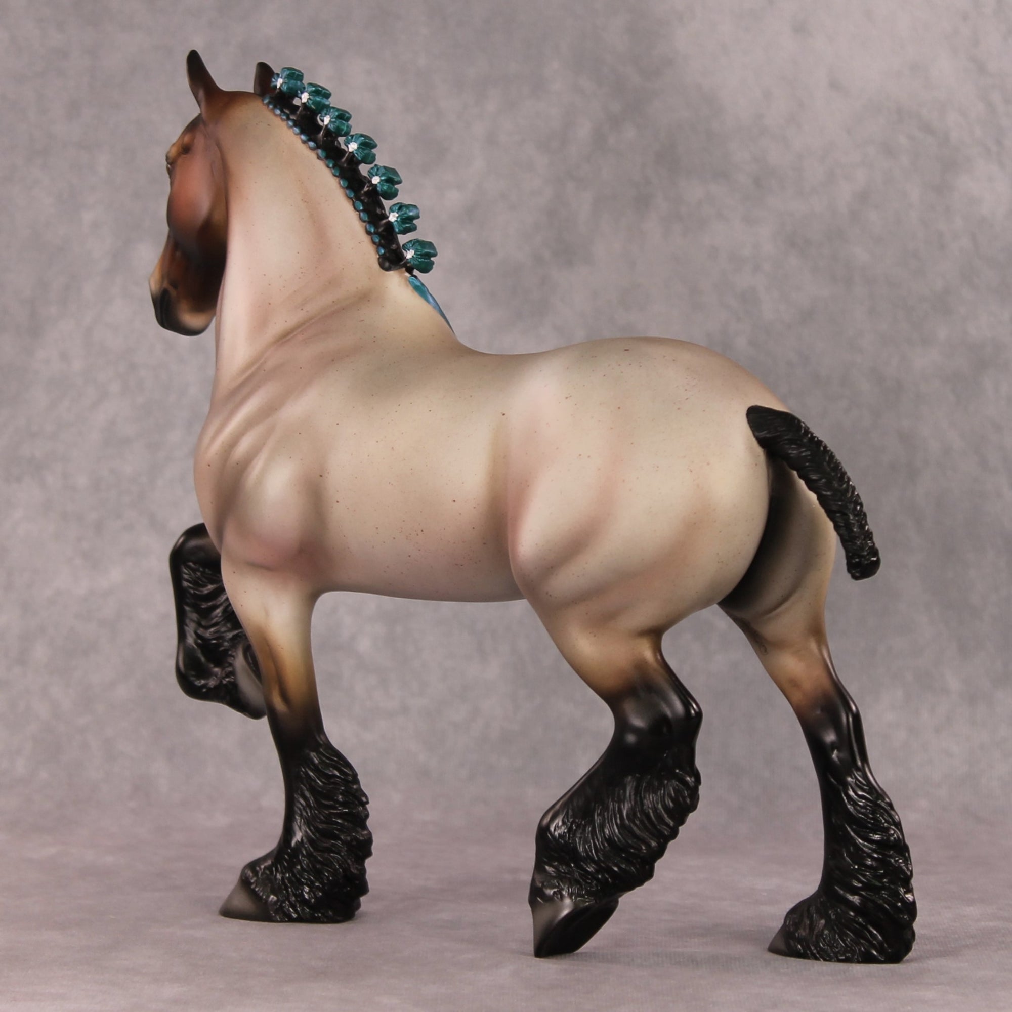 Smough OOAK Bay Roan Trotting Drafter By Angela Marleau HS24