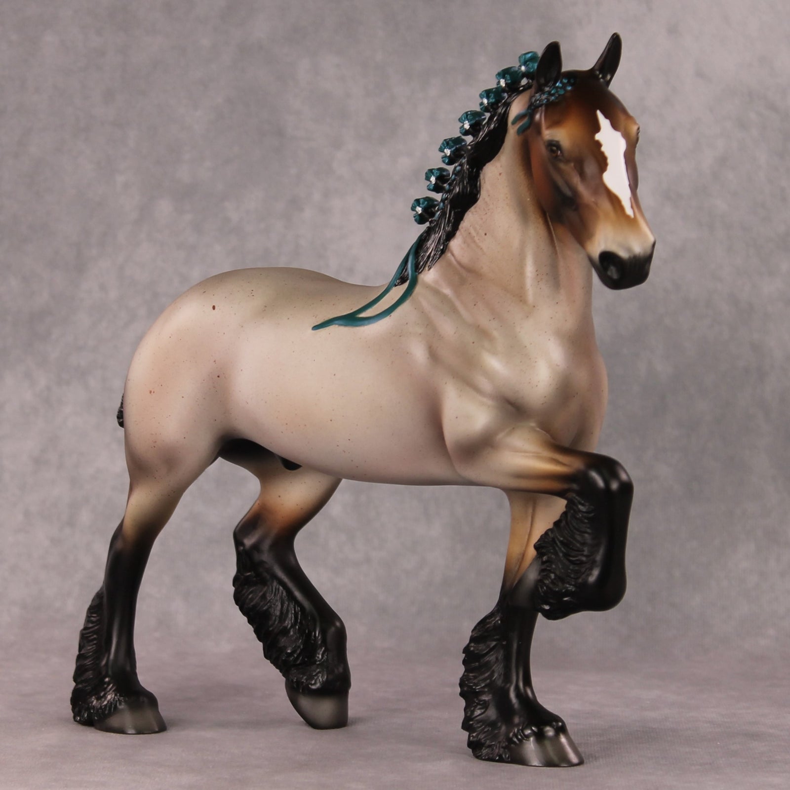 Smough OOAK Bay Roan Trotting Drafter By Angela Marleau HS24