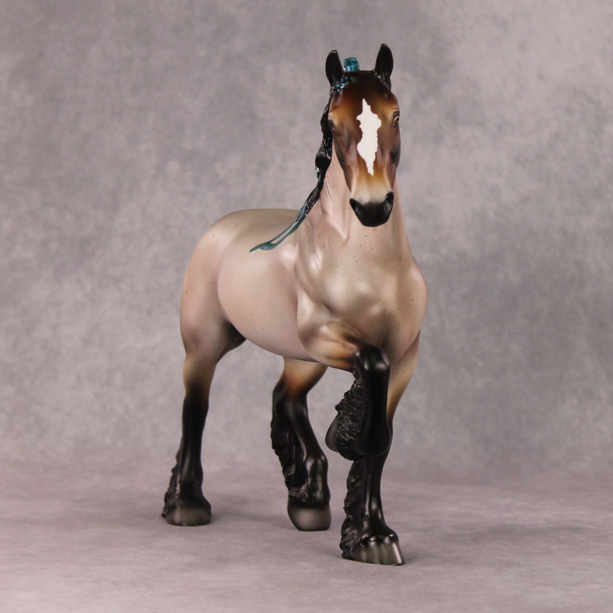Smough OOAK Bay Roan Trotting Drafter By Angela Marleau HS24