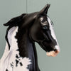 Presence Of Mind OOAK Black Tobiano with Cat Tracks Saddlebred By Dawn Quick EQ24