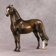Luigi OOAK Chocolate Palomino Custom Pinned Eared Morgan By Angela Marleau HS24