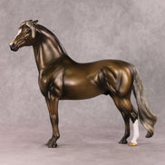 Luigi OOAK Chocolate Palomino Custom Pinned Eared Morgan By Angela Marleau HS24