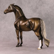Luigi OOAK Chocolate Palomino Custom Pinned Eared Morgan By Angela Marleau HS24