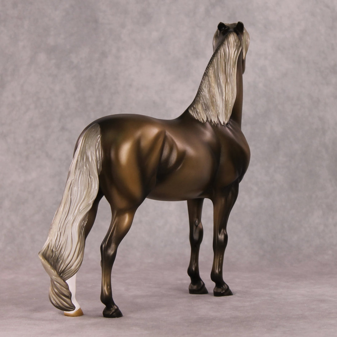 Luigi OOAK Chocolate Palomino Custom Pinned Eared Morgan By Angela Marleau HS24