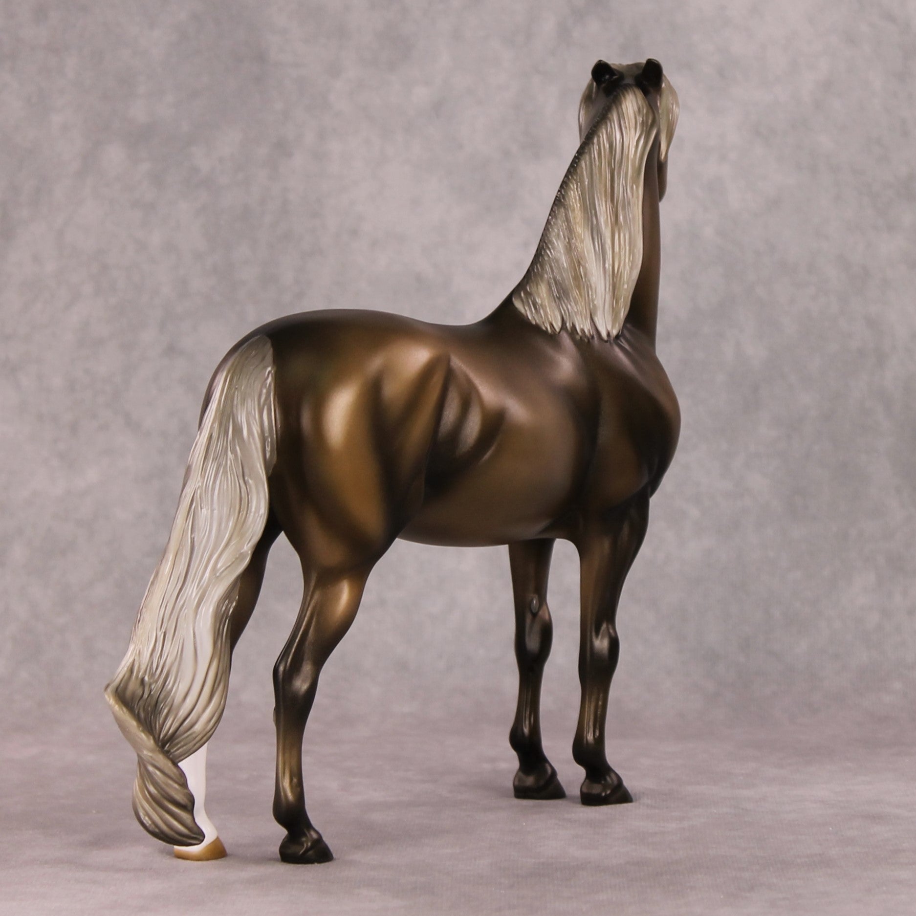 Luigi OOAK Chocolate Palomino Custom Pinned Eared Morgan By Angela Marleau HS24