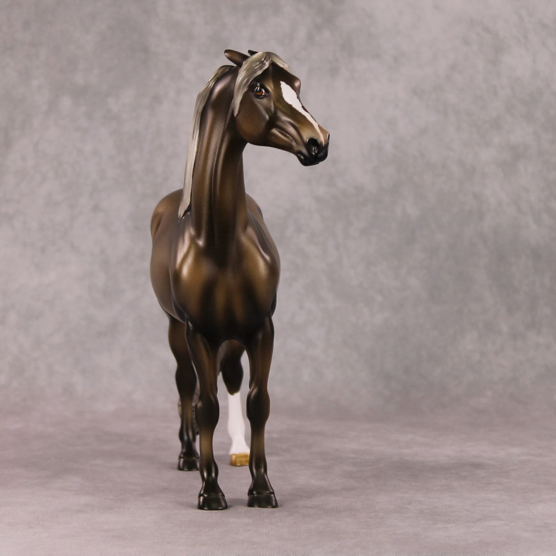 Luigi OOAK Chocolate Palomino Custom Pinned Eared Morgan By Angela Marleau HS24