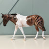 Mingulay OOAK Pinto Zebra Hybrid Mule By Jess Hamill EQ24 End of Month Sample and OOAK Sale SS724