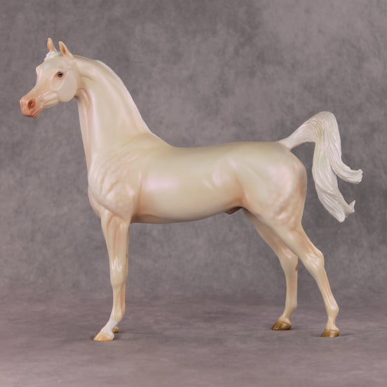 Meringue OOAK Dappled Cremello Arabian By Ashley Palmer HS24