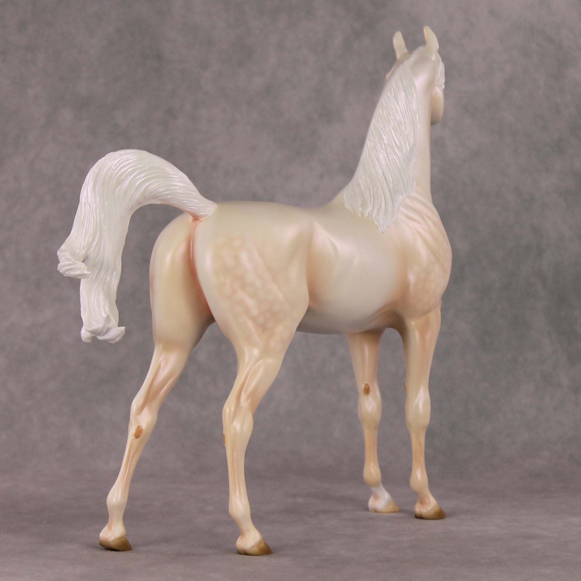 Meringue OOAK Dappled Cremello Arabian By Ashley Palmer HS24