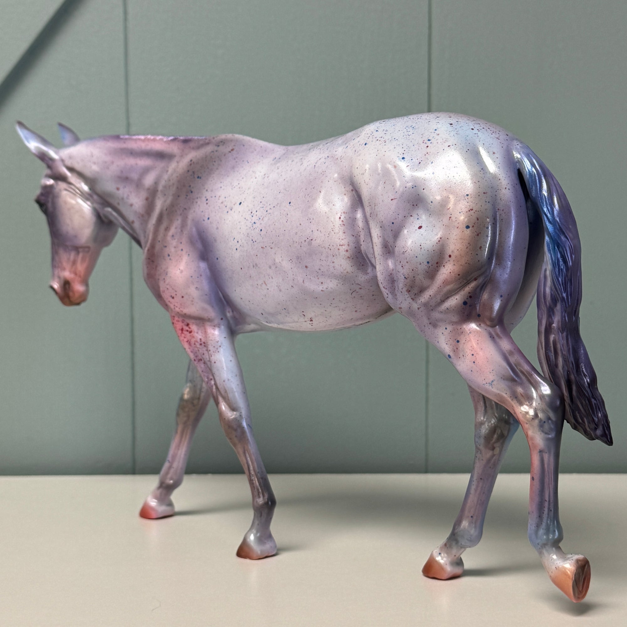 Lingering Lavender OOAK Lavender Deco Mule By Julie Keim EQ24