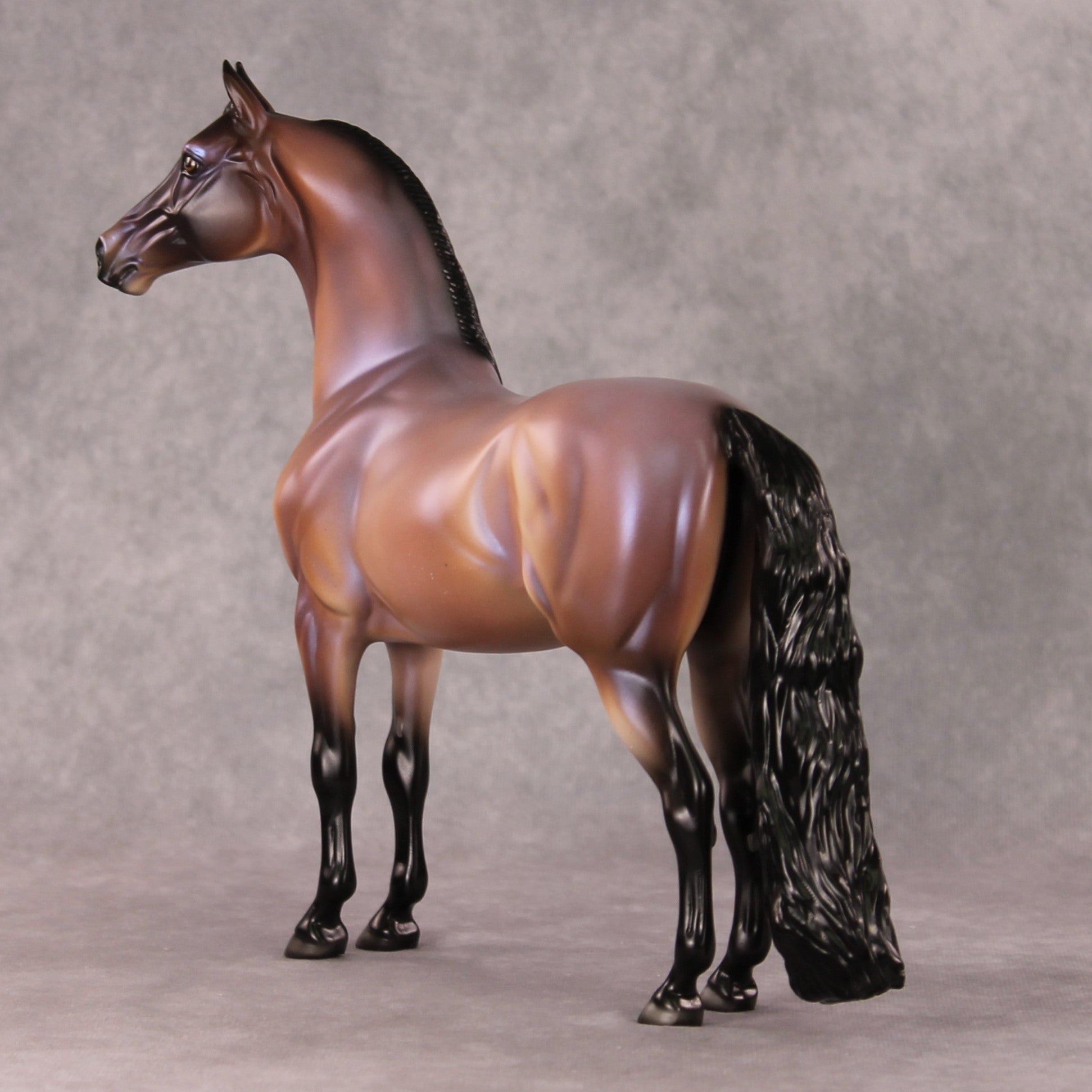 Awaiting the Thaw OOAK Bay Roan Morgan By Ellen Robbins HS24