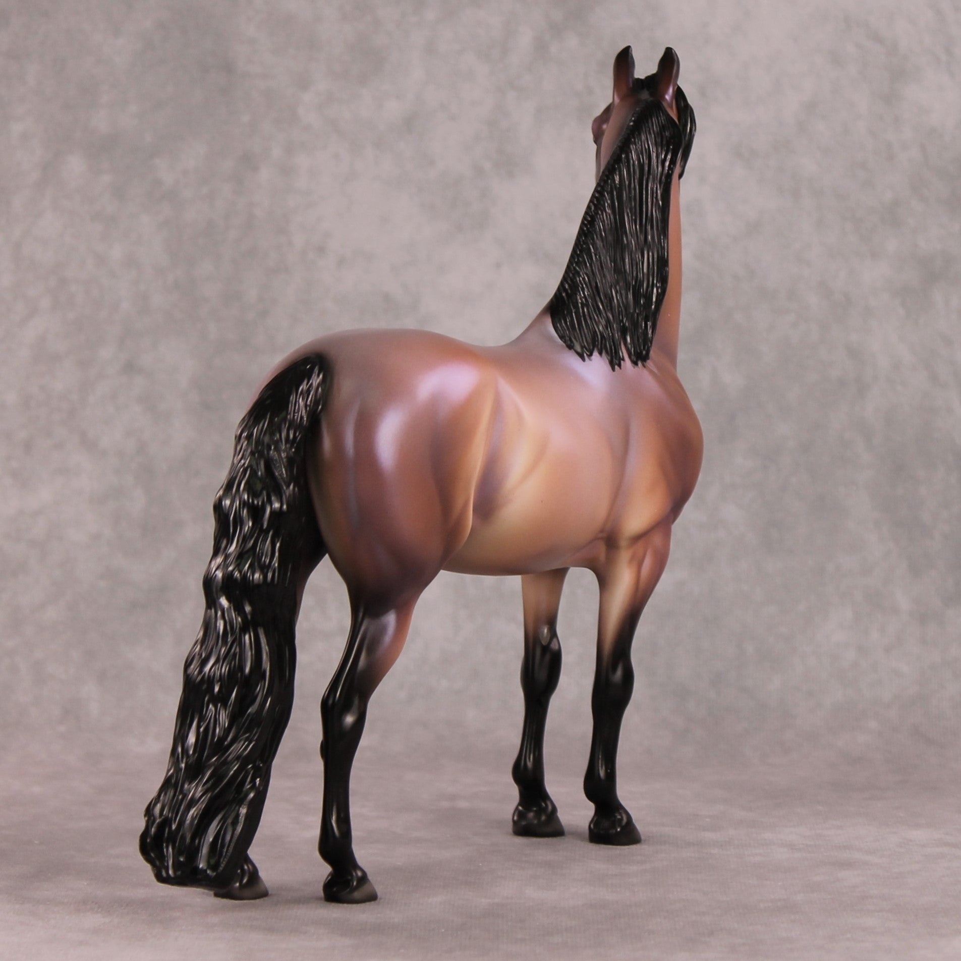 Awaiting the Thaw OOAK Bay Roan Morgan By Ellen Robbins HS24