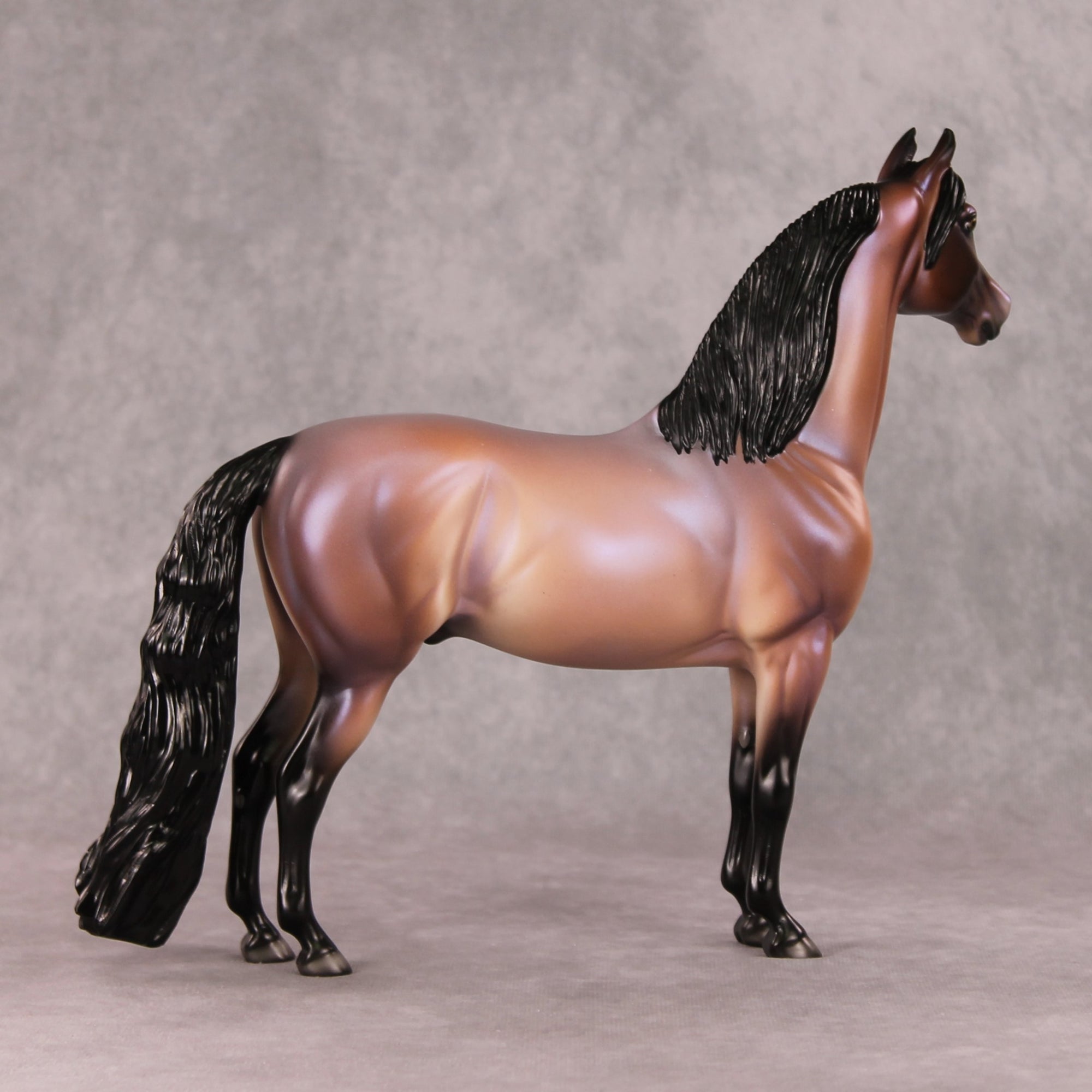 Awaiting the Thaw OOAK Bay Roan Morgan By Ellen Robbins HS24