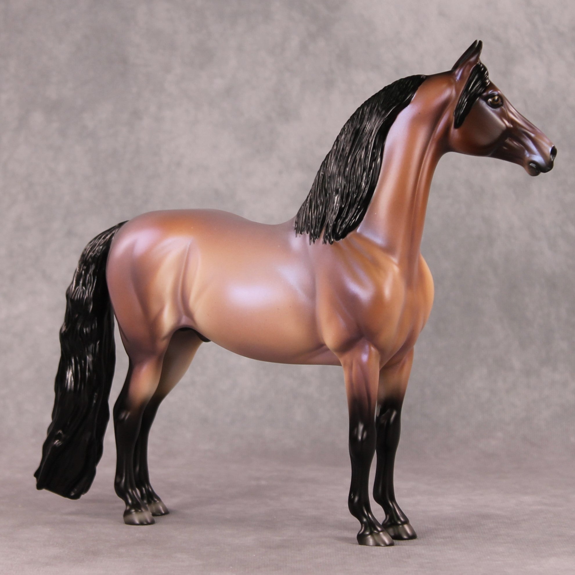 Awaiting the Thaw OOAK Bay Roan Morgan By Ellen Robbins HS24