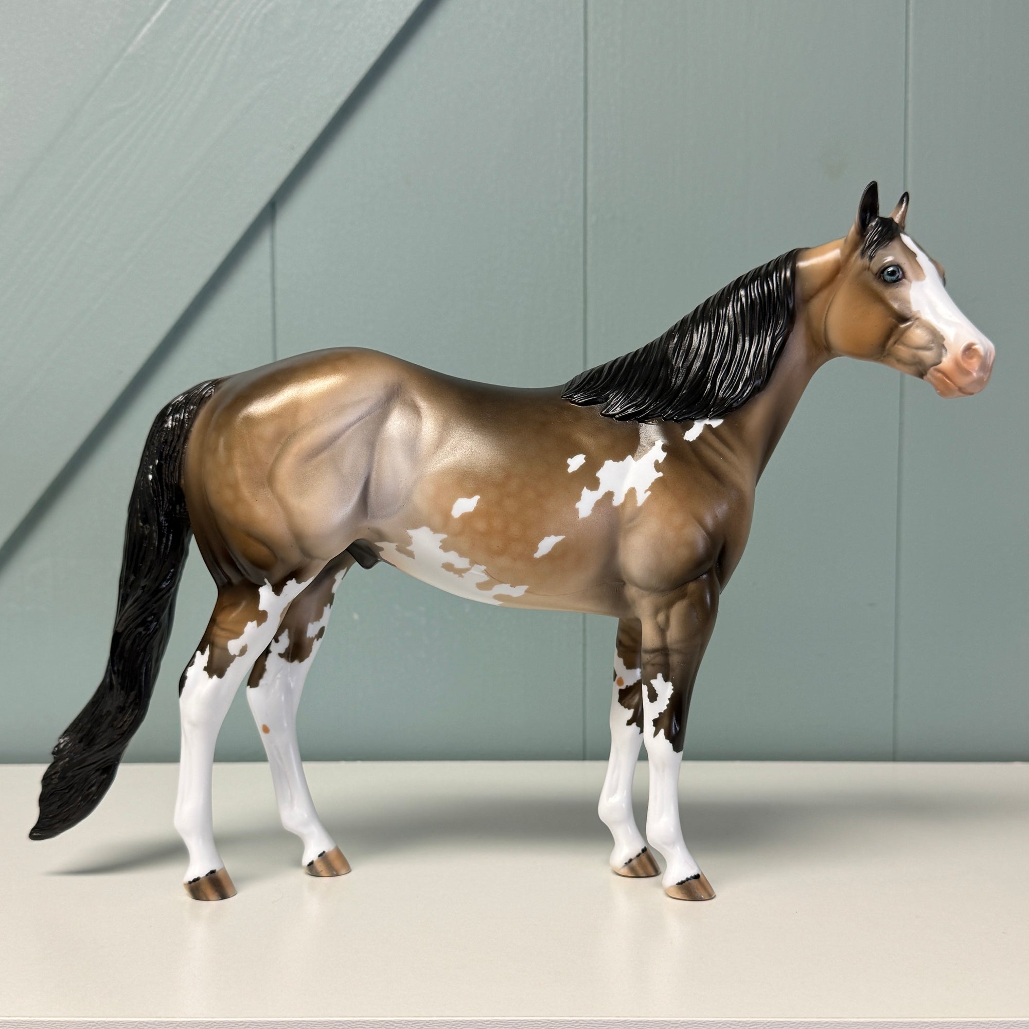 Vanishing Point OOAK Dappled Buckskin Ideal Stock Horse By Dawn Quick EQ24