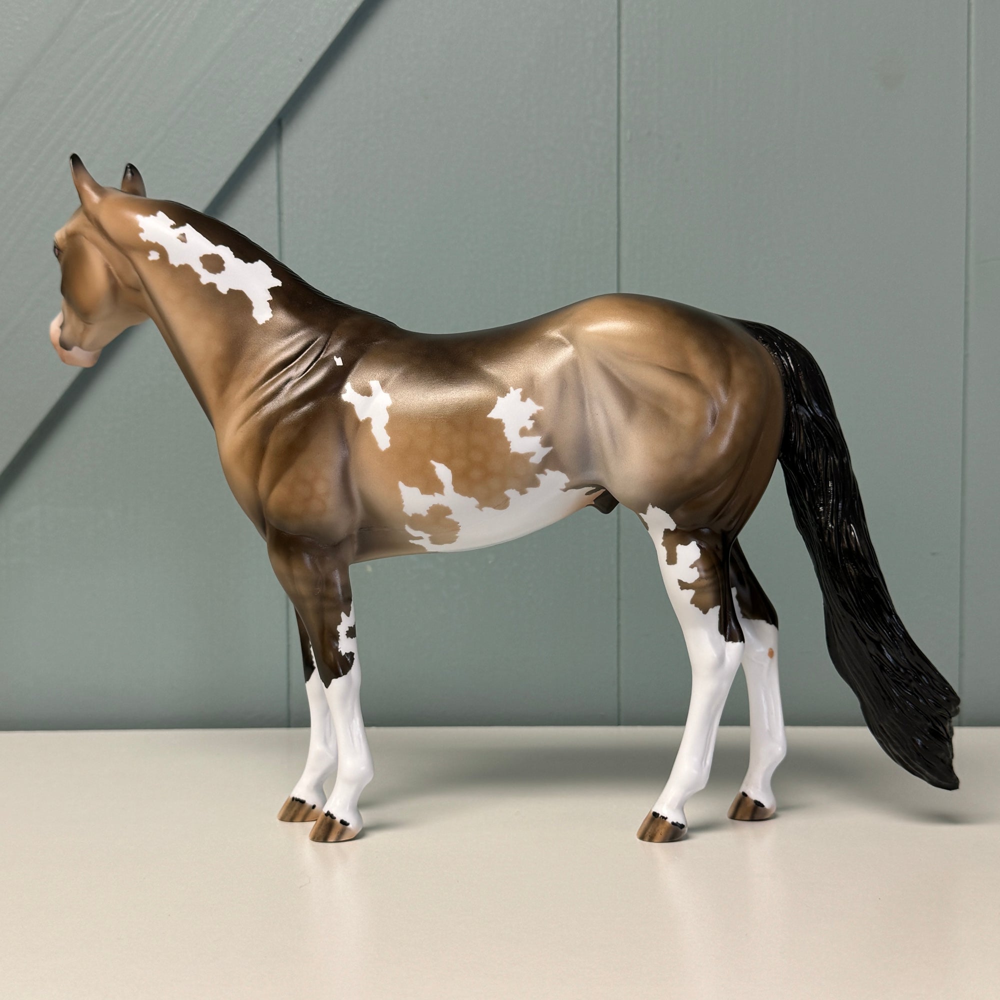 Vanishing Point OOAK Dappled Buckskin Ideal Stock Horse By Dawn Quick EQ24