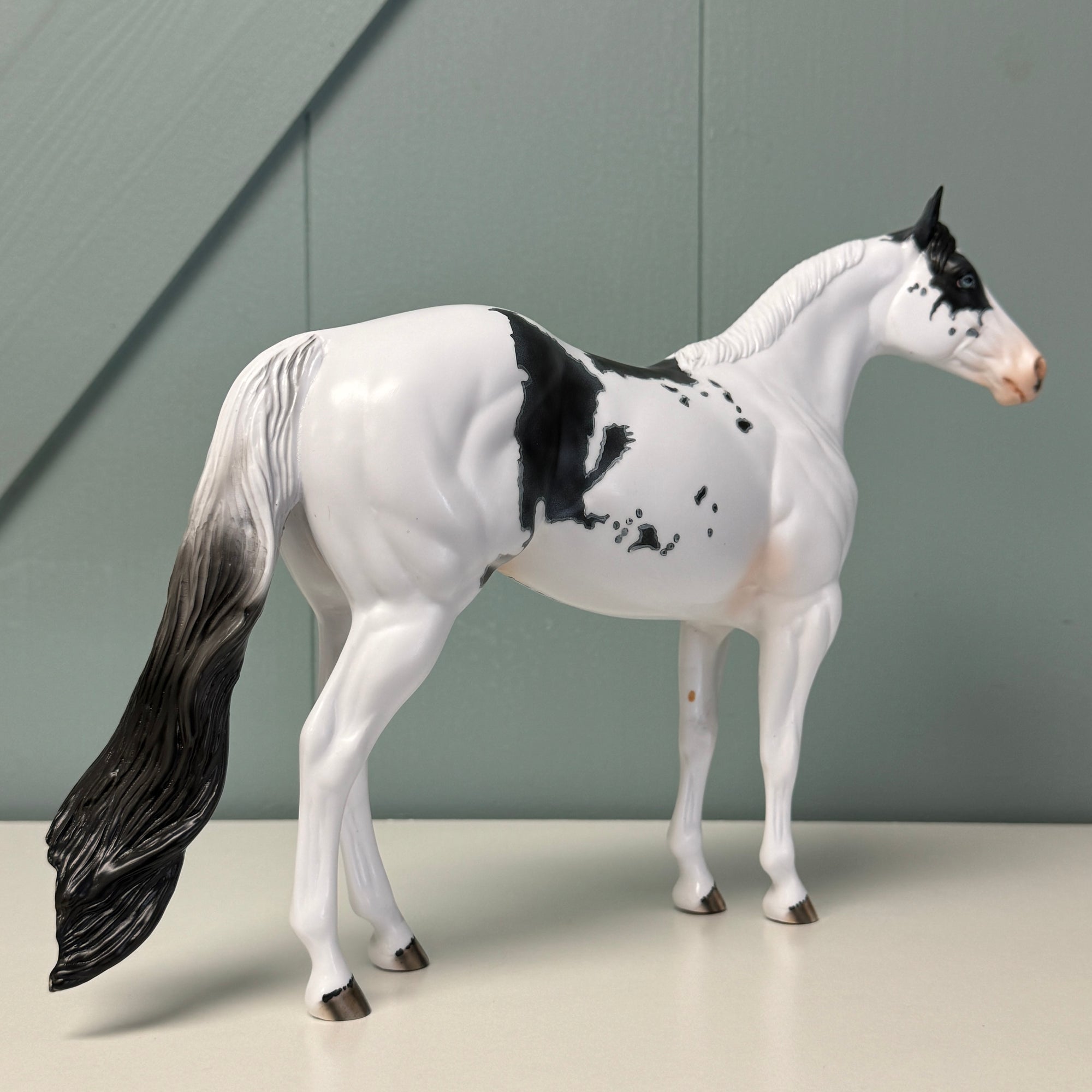 Accolade OOAK Gray Tobiano Ideal Stock Horse By Dawn Quick EQ24