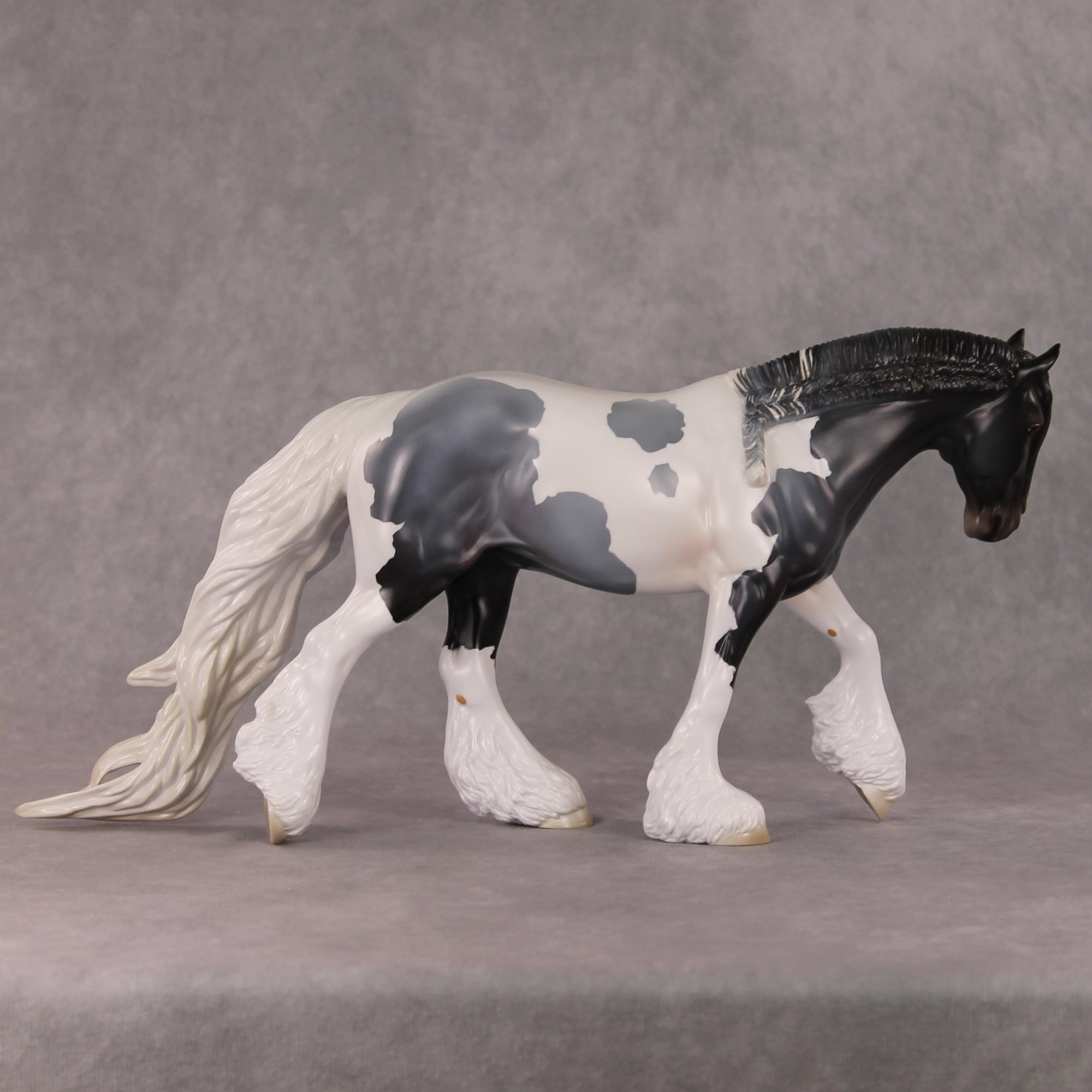 Brumal OOAK Blue Roan Pinto Irish Cob By Jess Hamill HS24