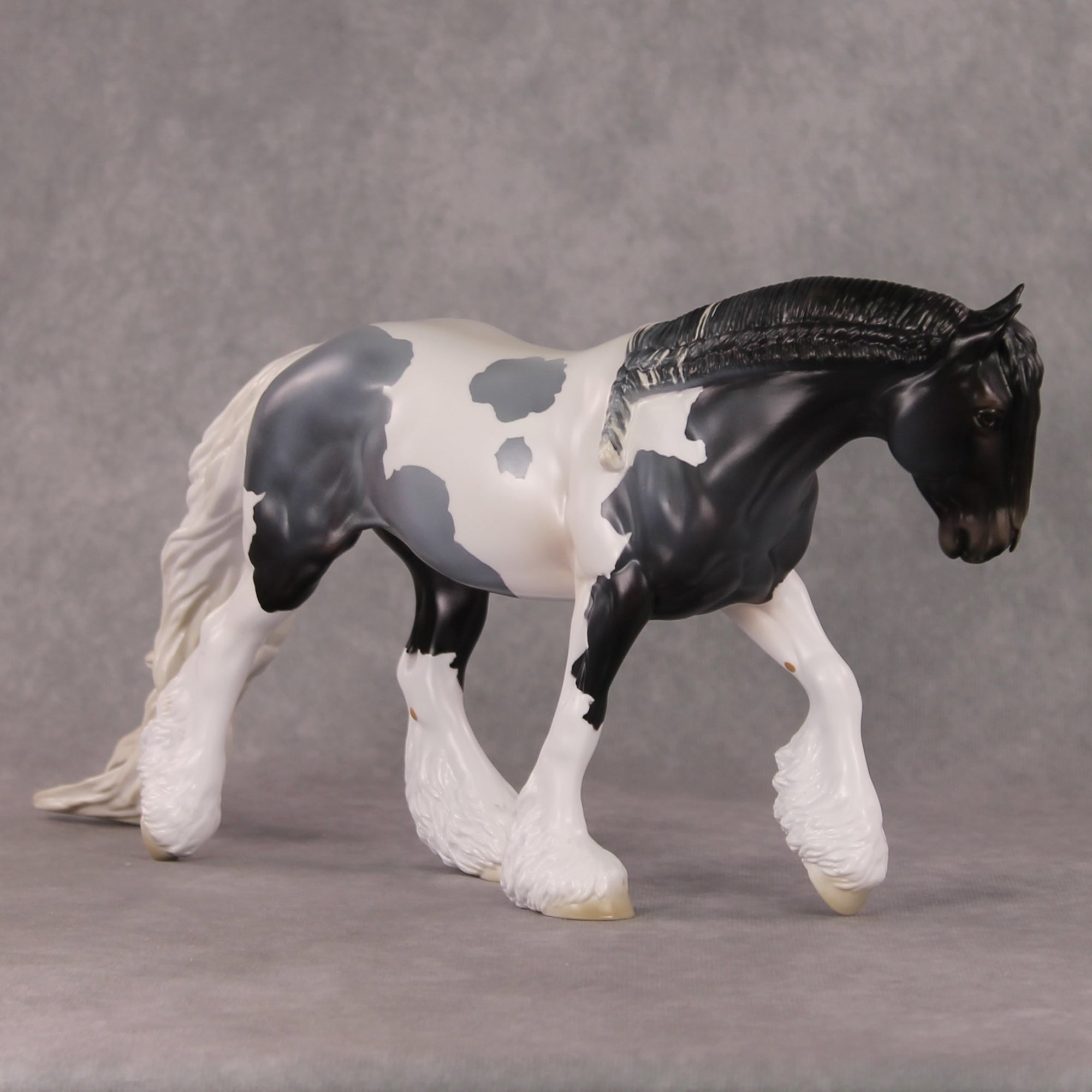 Brumal OOAK Blue Roan Pinto Irish Cob By Jess Hamill HS24