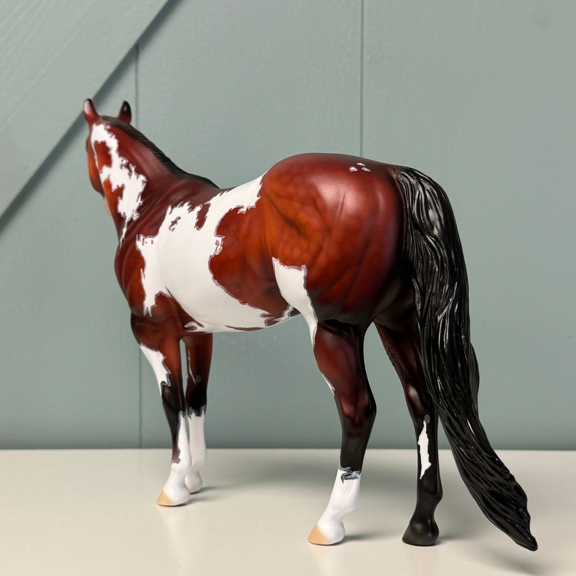 Impasto OOAK Bay Overo Ideal Stock Horse By Dawn Quick EQ24