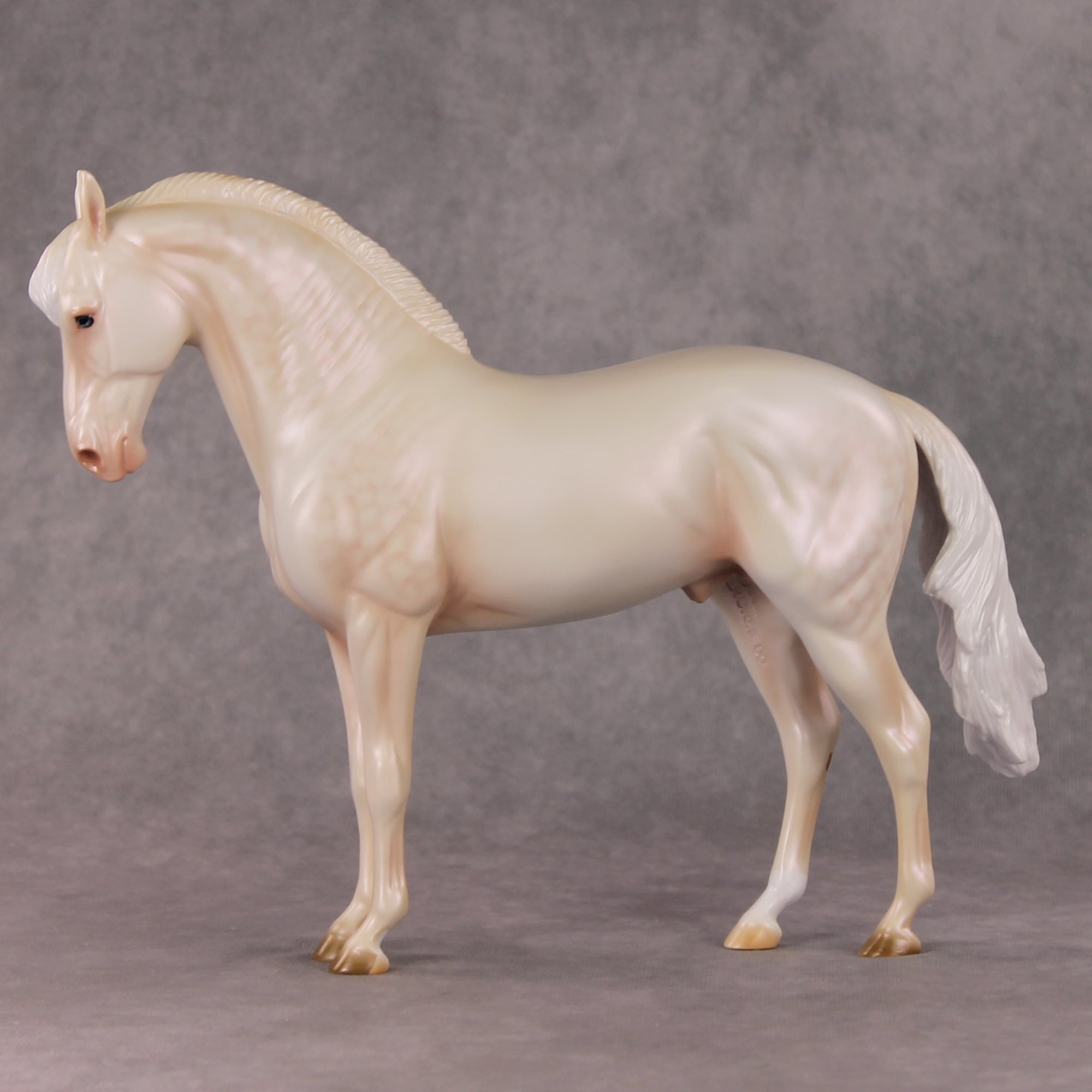 Sugar Plum Prince OOAK  Dappled Cremello Andalusian By Ashley Palmer HS24
