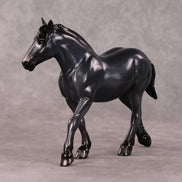 Midnight Flurries OOAK Holo Black Deco Pebble Draft By Ellen Robbins HS24