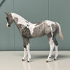 Halcyon OOAK Fleabitten Grey Tobiano Weanling By Dawn Quick EQ24