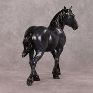 Midnight Flurries OOAK Holo Black Deco Pebble Draft By Ellen Robbins HS24